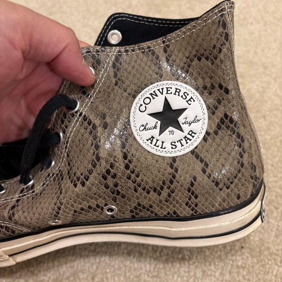 Converse All Star Chuck Taylor 70 Snakeskin High Top Shoes Sneakers Size US 10.5 - Picture 11 of 16